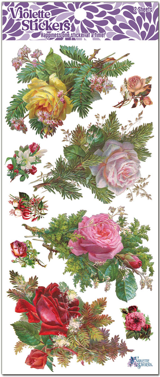 C145 Winter Roses – Violette Stickers
