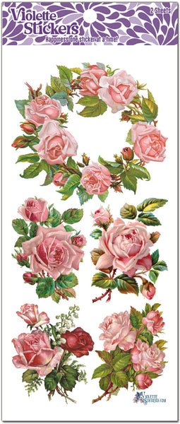 C21 Pink Rose Wreath