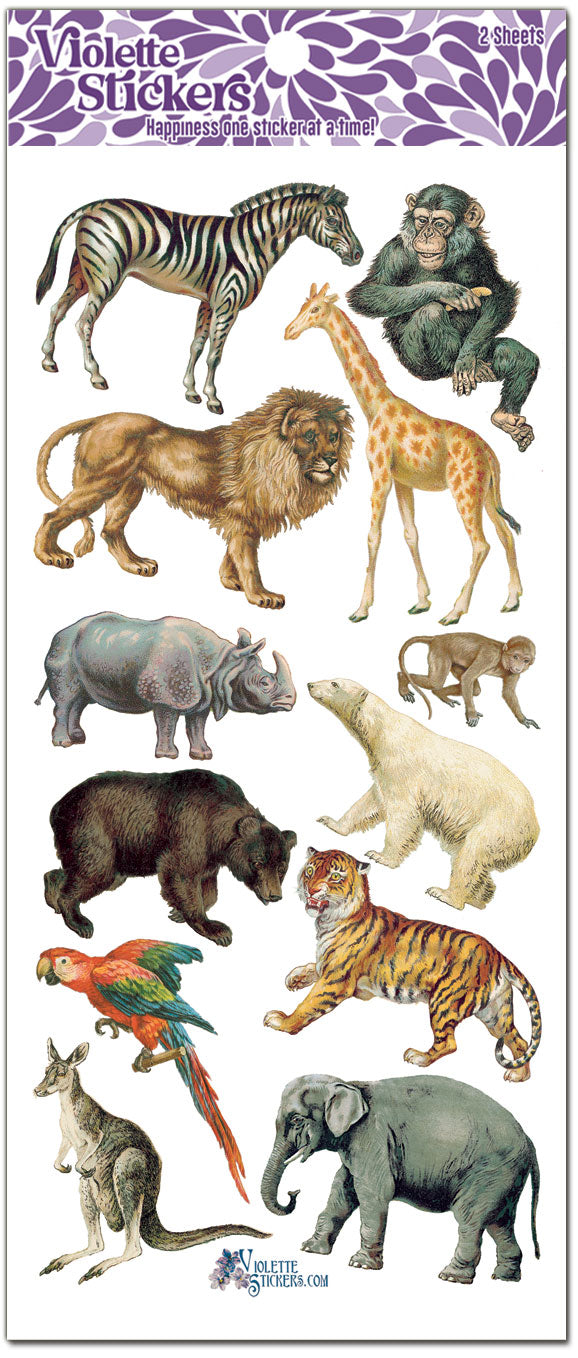 P59 Zoo Animals – Violette Stickers