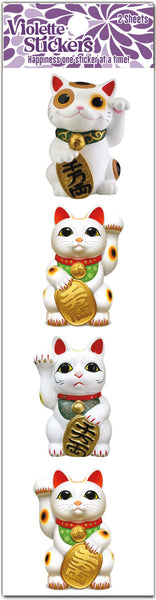 QT-17 Chinese Lucky Cats with Golden Coins