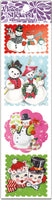 QT-35 Colorful Snowman Stickers
