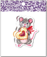 VY35 Mouse with Heart Cookie - 2 pc
