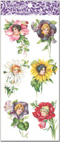 Y117 Victorian Flower Petal Ladies