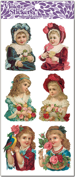 Y134 Frieda - Victorian Ladies Stickers