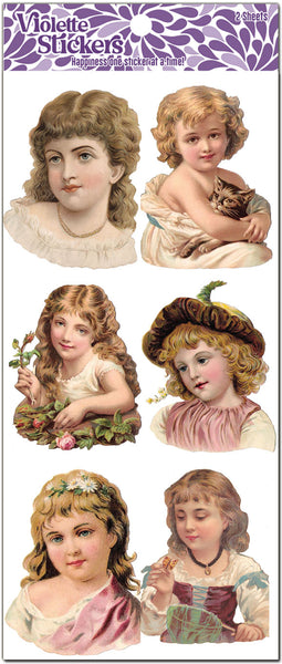 Y146 Sara - Victorian Girl Stickers