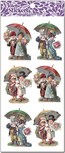 Y159 Henrietta - Victorian Couples with Umbrella