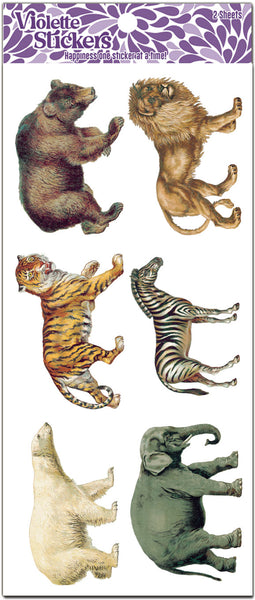 Y222 Foruna - Vintage Animals Illustration