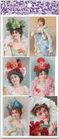 Y235 Lavinia - Victorian Ladies in Colorful Hats